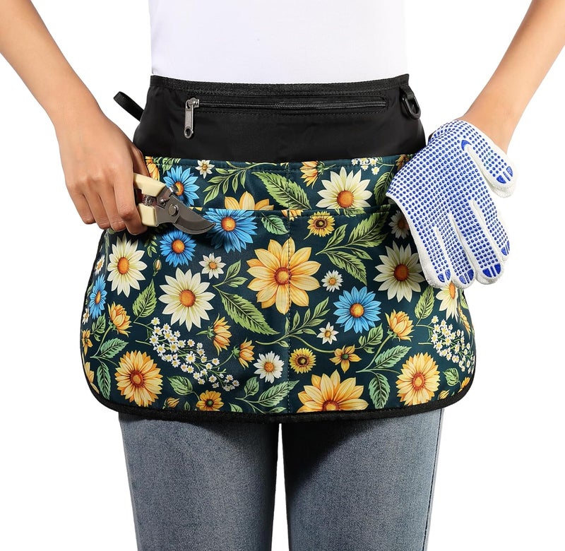 Bafelia Garden Apron for Women with 6 Pocket,Half Florist Apron - Image 2